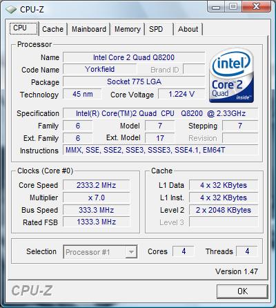 Intel Core 2 Duo E6550    -  6