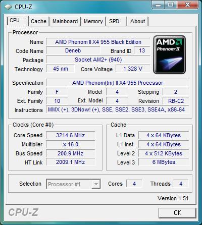 AMD Phenom II X4 955 Black Edition