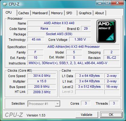 AMD Athlon II X3 440