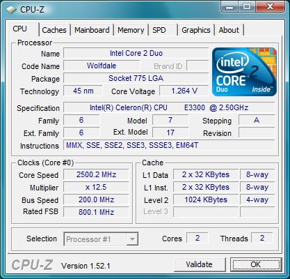 Intel Celeron Dual-Core E3300