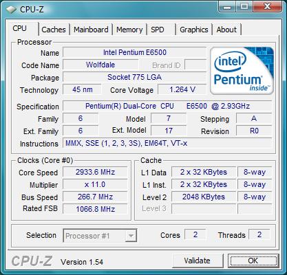 Intel Pentium Dual-Core E6500