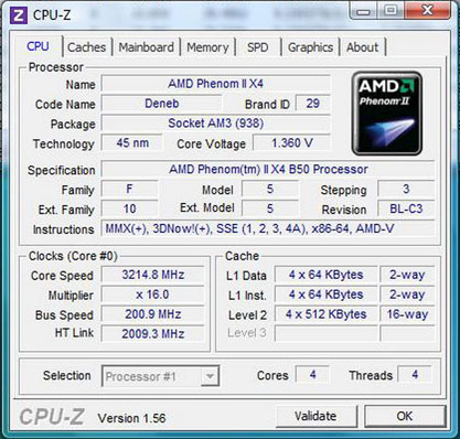 Gpu-z AMD Athlon II X3 450
