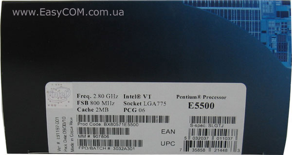 Intel Pentium Dual-Core E5500 