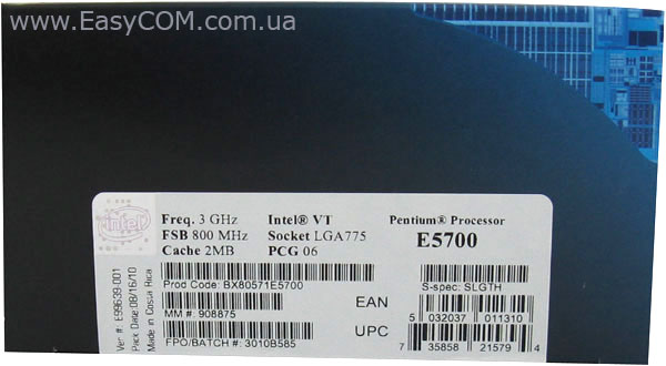 Intel Pentium Dual-Core E5700