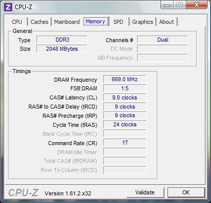 Intel Core i7-2700К cpu-z memory