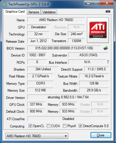AMD A10-5800K gpu-z