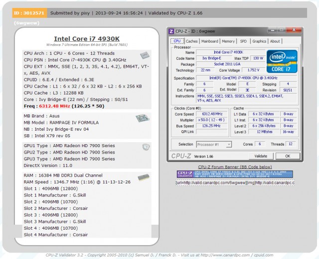 Разгон процессора i7 4930k