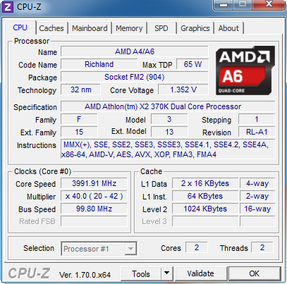 AMD Athlon X2 370K GECID