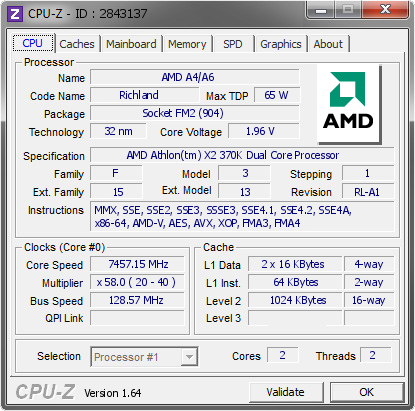 AMD Athlon X2 370K