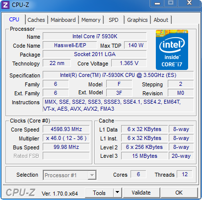 Intel Core i7-5930K