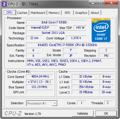 Intel Core i7-5930K