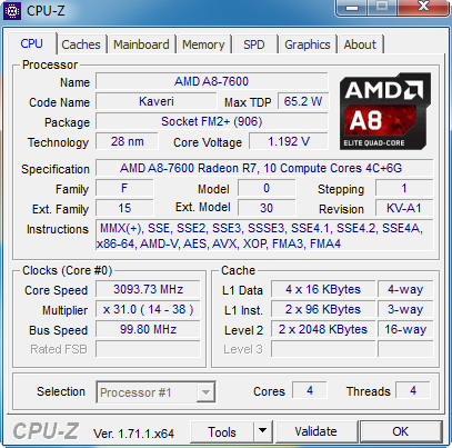 AMD A8-7600