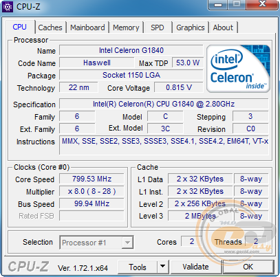 Intel Celeron G1840