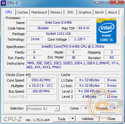 Intel Core i5-6400