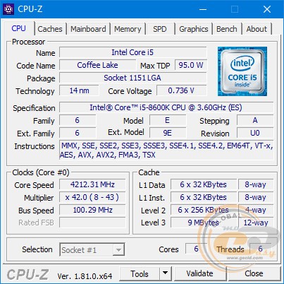 Intel Core i5-8600K