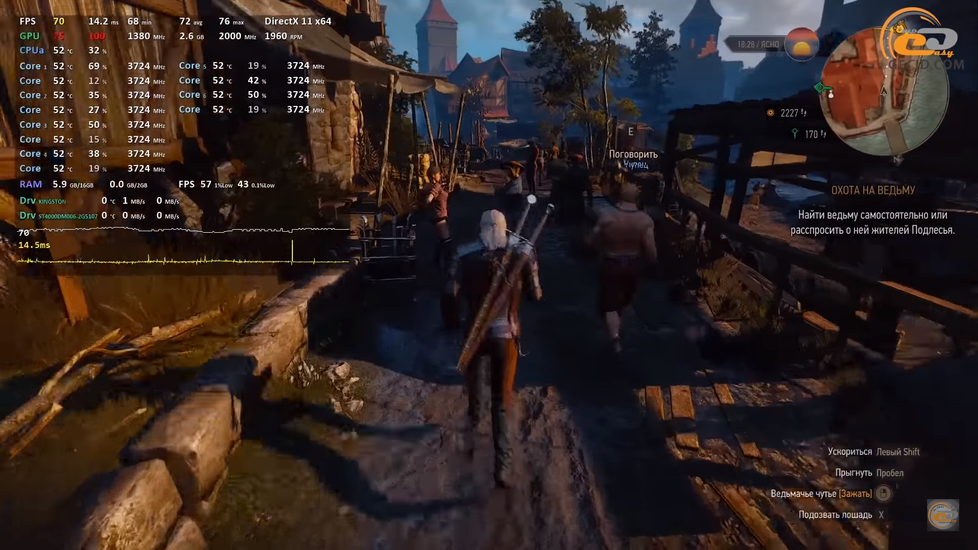 Rx 580 the witcher 3 фото 4