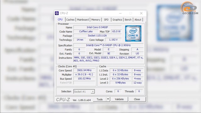 Intel Core i5-9400F