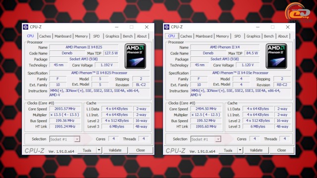 Athlon II X3 425 Phenom II X3 705e