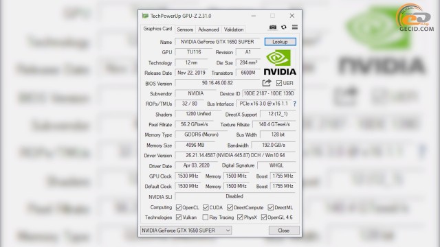 Core i3-9100F GTX 1650 SUPER