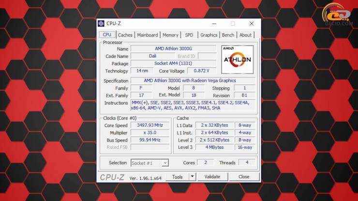 AMD Athlon 3000G