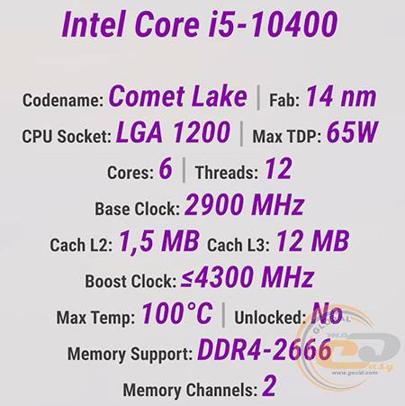 Intel Core i5-10400