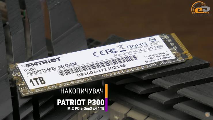 М.2 PCIe SSD PATRIOT P300