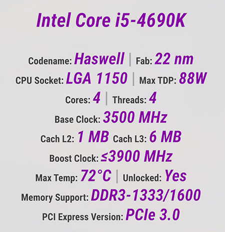 Intel i5 clearance 4600