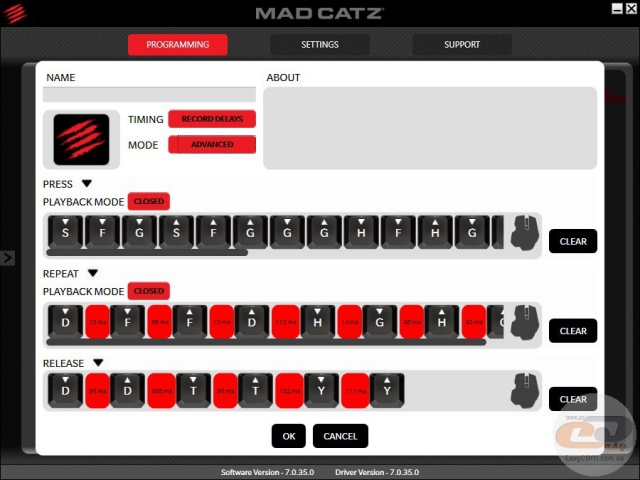 Mad Catz R.A.T. TE programming