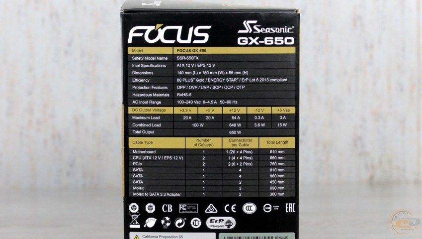 Seasonic FOCUS GX-650