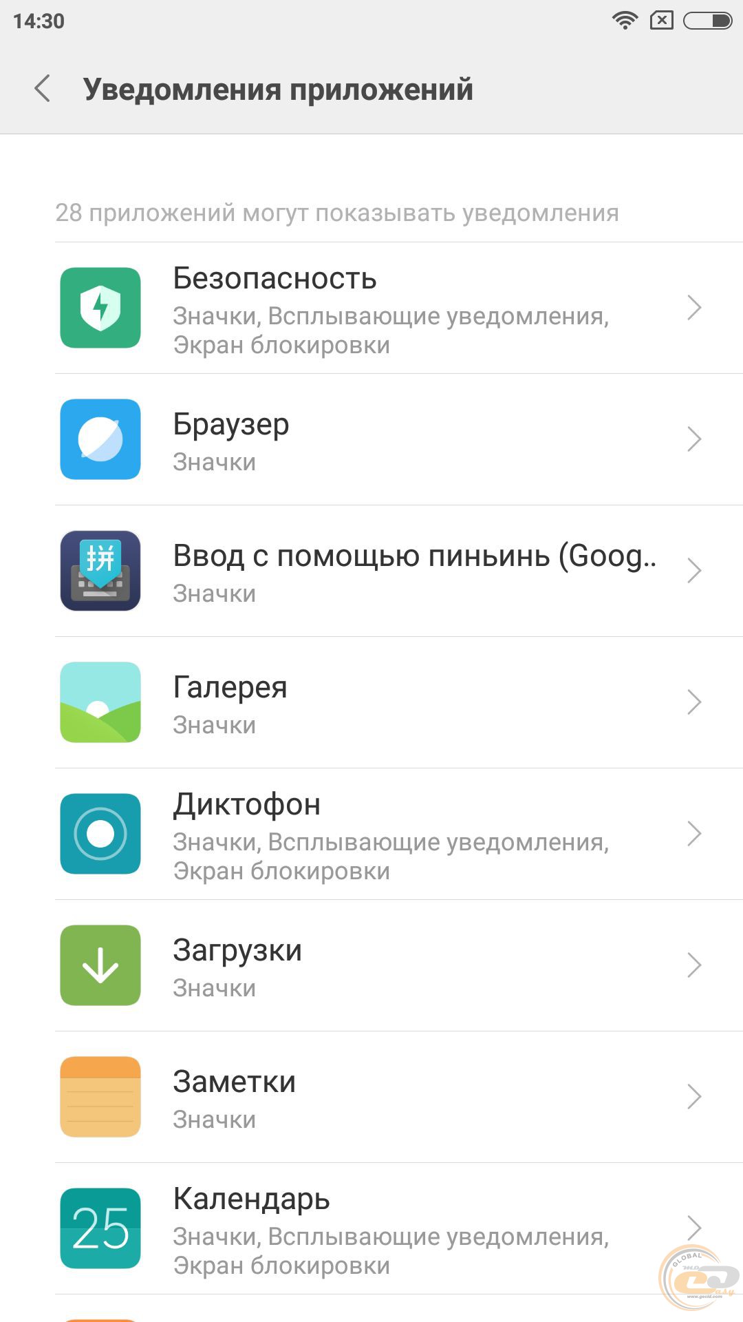 Все уведомления xiaomi