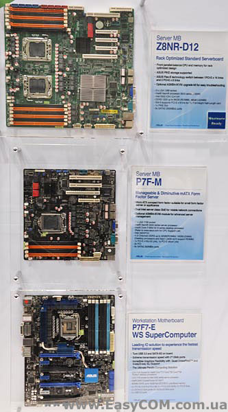 ASUS Z8NR-D12, ASUS P7F-M и ASUS P7F7-E WS SuperComputer