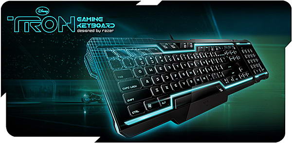 TRON Gaming Keyboard Designed by Razer