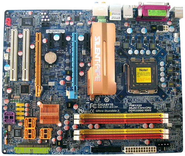 Подключение gigabyte ga p35 ds3p