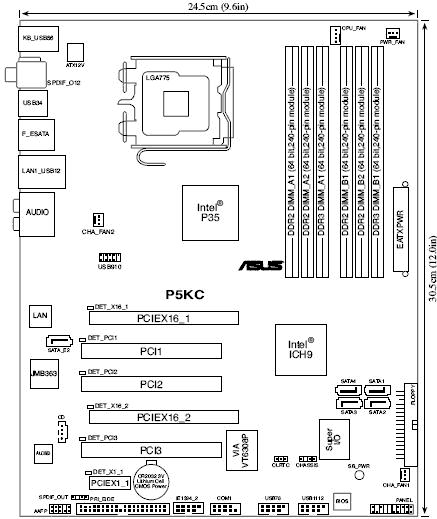 Asus p5b схема подключения