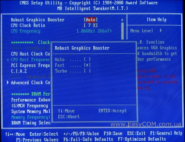 Bios mb intelligent tweaker m i t настройка