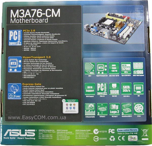 ASUS M3A76-CM