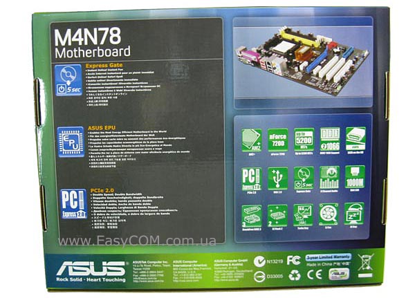 Asus m4n78 se настройка bios