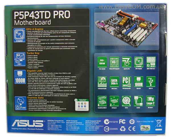 ASUS P5P43TD PRO