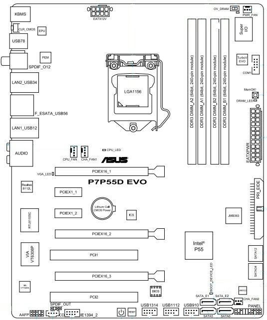 Asus p5kpl нет изображения