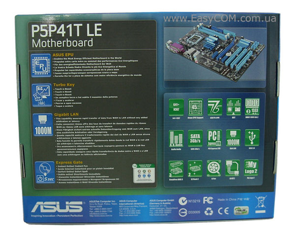 Asus p5p41td не включается