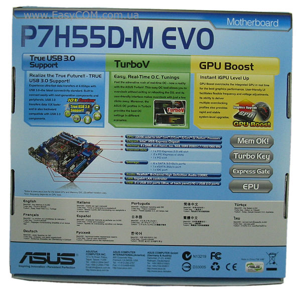 ASUS P7H55D-M EVO