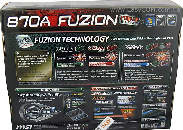 MSI 870A FUZION Power Edition