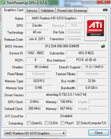 Radeon HD 6310