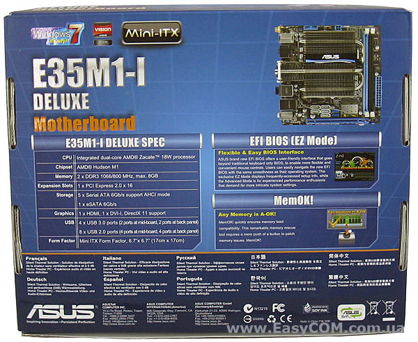 ASUS E35M1-I Deluxe