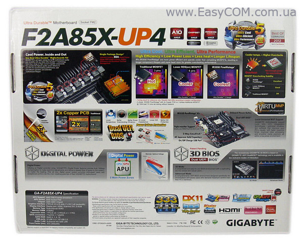 GIGABYTE GA-F2A85X-UP4 box