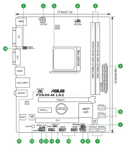 Asus b75m a схема