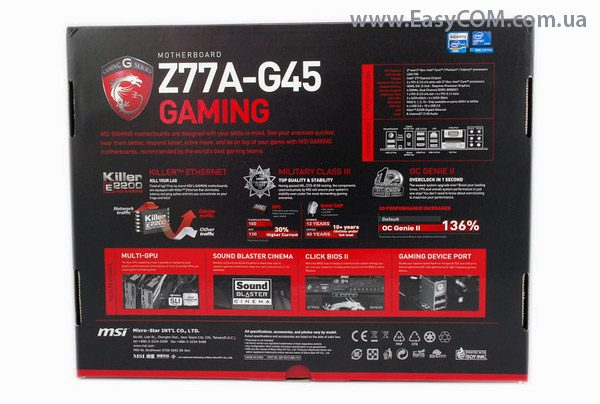 MSI Z77A-G45 GAMING