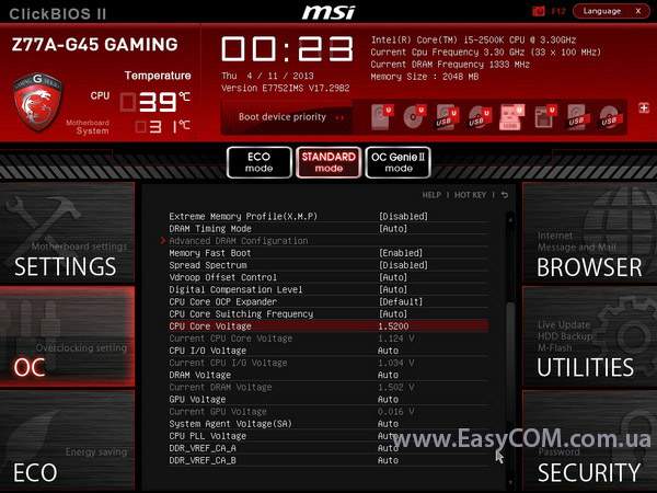 MSI Z77A-G45 GAMING