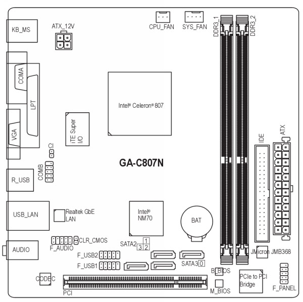 GIGABYTE GA-C807N