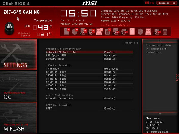 MSI Z87-G45 GAMING